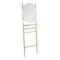 18" x 67" Noka Mirror Leaning Ladder Gold - Kate & Laurel