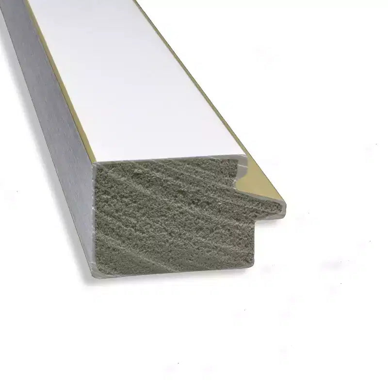 Specchio da parete stretto da bagno in EVA non smussato 29"x29" Bianco - Amanti Art: Cornice quadrata moderna in polistirene, Include accessori per il montaggio
