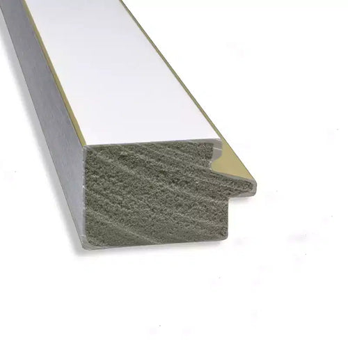 Specchio da parete stretto da bagno in EVA non smussato 29"x29" Bianco - Amanti Art: Cornice quadrata moderna in polistirene, Include accessori per il montaggio