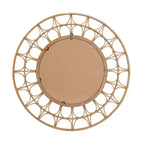 Specchio da parete a stella bohémien in bambù marrone - Olivia & May