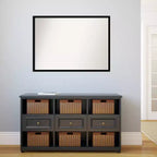 Specchio da parete nero jet non smussato da 40" x 29" - Amanti Art