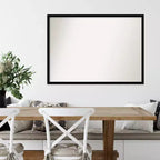 Specchio da parete nero jet non smussato da 40" x 29" - Amanti Art