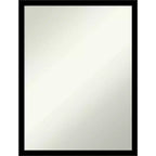 20" x 26" Non-Beveled Jet Black Wall Mirror - Amanti Art