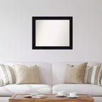 Specchio da parete in legno navy shiplap non bisellato 32" x 26" - Amanti Art