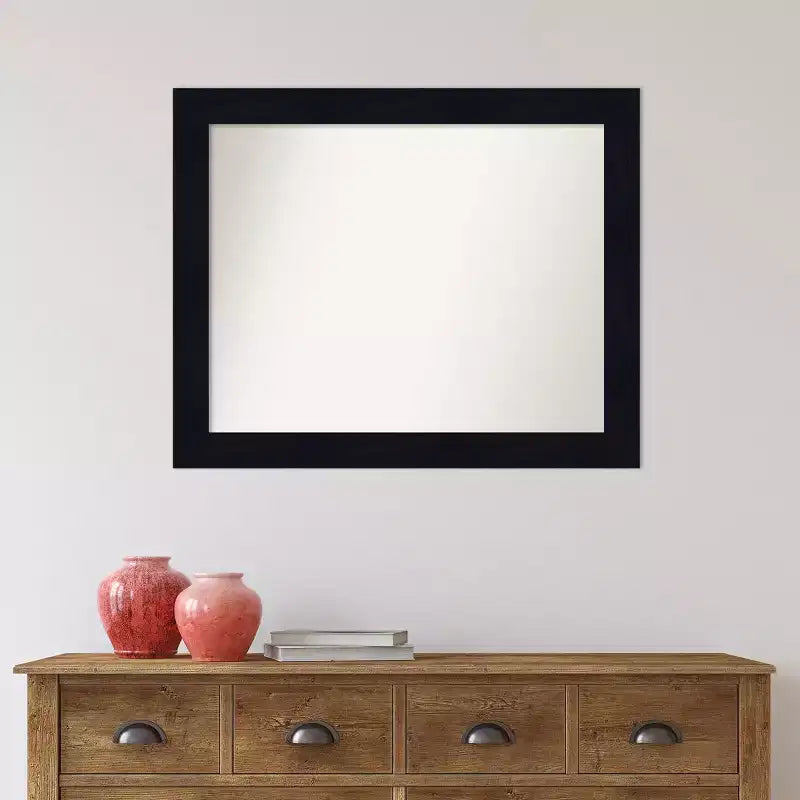 Specchio da parete in legno navy shiplap non bisellato 32" x 26" - Amanti Art