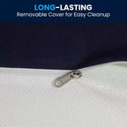 Materasso in memory foam Flash Furniture Irvine resistente ai liquidi con fodera rimovibile con cerniera