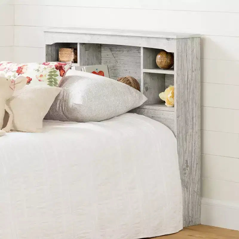 Testata letto libreria doppia Homestock (39'') con contenitore