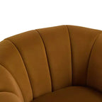 Christopher Knight Home Zarabel Poltrona club a botte girevole moderna imbottita per interni