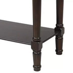 Tavolo Consolle Stretto Whisen Classic con Tre Cassetti Contenitori e Ripiano Inferiore