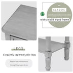 Tavolo Consolle Stretto Whisen Classic con Tre Cassetti Contenitori e Ripiano Inferiore