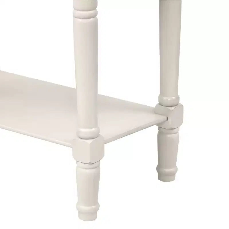 Tavolo Consolle Stretto Whisen Classic con Tre Cassetti Contenitori e Ripiano Inferiore