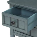 Tavolo Consolle Stretto Whisen Classic con Tre Cassetti Contenitori e Ripiano Inferiore