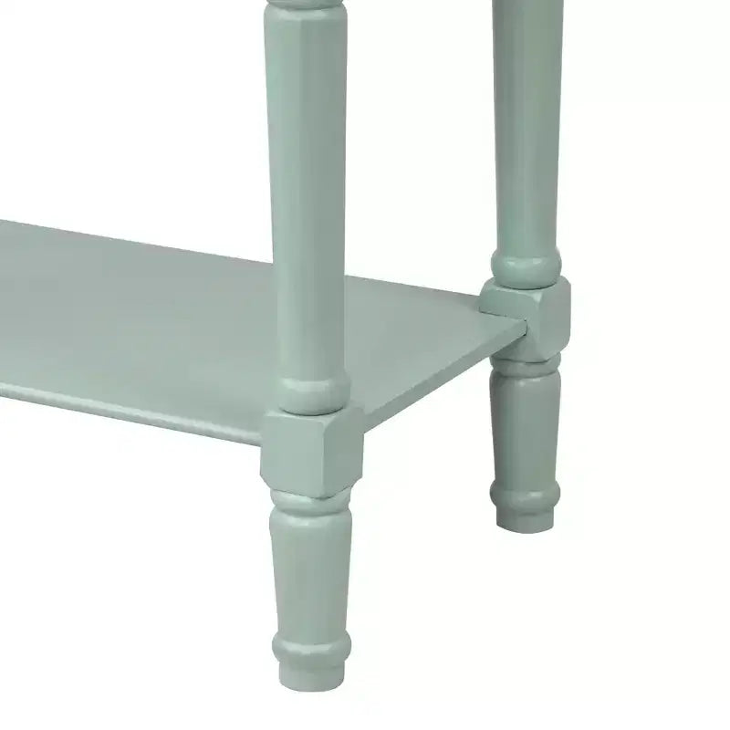 Tavolo Consolle Stretto Whisen Classic con Tre Cassetti Contenitori e Ripiano Inferiore