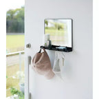 Yamazaki Home - Specchio magnetico con ripiano portaoggetti - Vetro