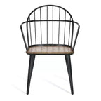 Christopher Knight Home Loftia Sedie da Pranzo Moderne con Struttura in Ferro (Set da 2), Marrone/Nero