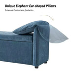 Panca Contenitore Rafael con Cuscini a Forma di Orecchie di Elefante|ART OF LIVING DESIGNS