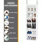 2 Pezzi Organizer Appeso per Armadio e Contenitore con Divisori, efficiente per riporre scarpe in armadi, guardaroba, camper e appendiabiti - SpaceAid