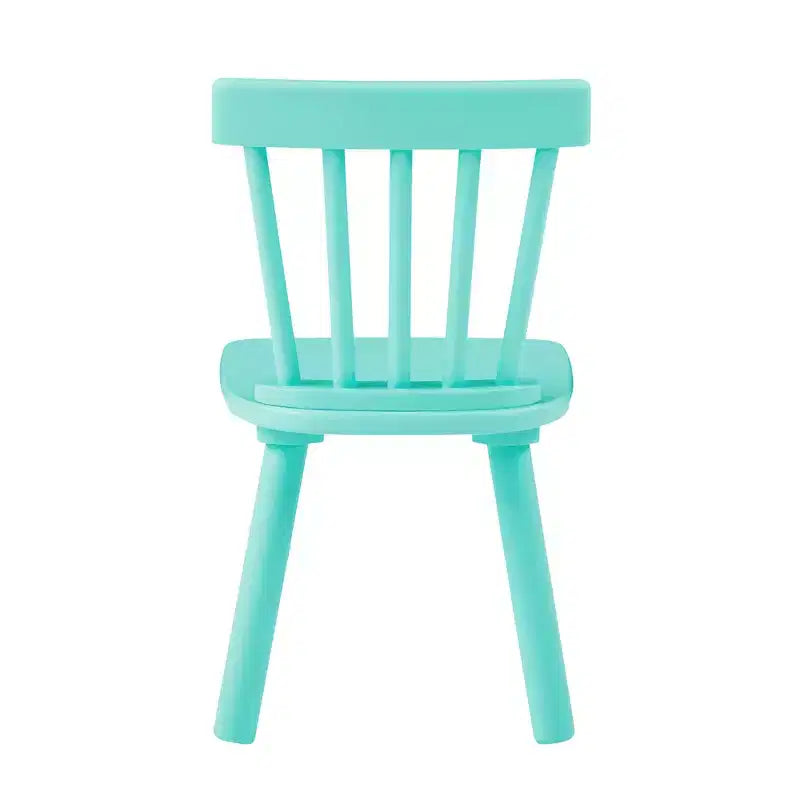 Set Tavolo e Sedie per Bambini VECELO, Tavolo Quadrato Design Windsor con 2 Sedie, Adatto per Gioco e Attività per Bambini, Verde