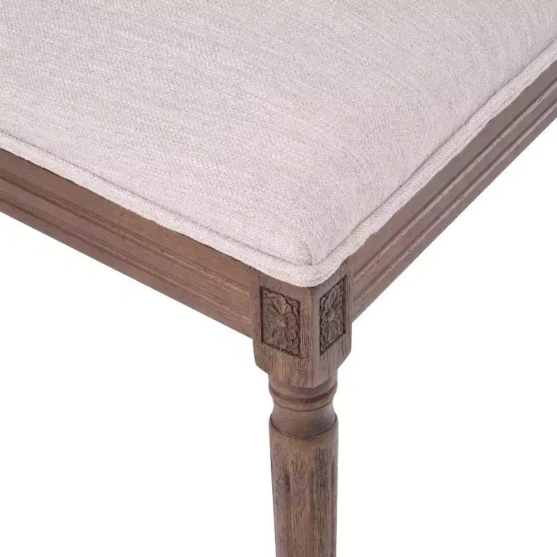 Christopher Knight Home Brownell Sedie da pranzo in legno e vimini imbottite in tessuto in stile country francese (set di 2)