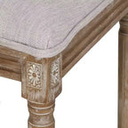 Christopher Knight Home Brownell Sedie da pranzo in legno e vimini imbottite in tessuto in stile country francese (set di 2)