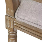 Christopher Knight Home Brownell Sedie da pranzo in legno e vimini imbottite in tessuto in stile country francese (set di 2)