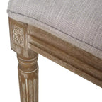 Christopher Knight Home Brownell Sedie da pranzo in legno e vimini imbottite in tessuto in stile country francese (set di 2)