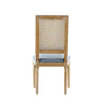 Christopher Knight Home Brownell Sedie da pranzo in legno e vimini imbottite in tessuto in stile country francese (set di 2)