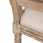Christopher Knight Home Brownell Sedie da pranzo in legno e vimini imbottite in tessuto in stile country francese (set di 2)