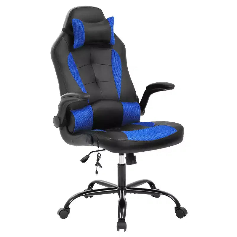 FDW Sedia da Gaming Sedia da Ufficio con Supporto Lombare in Pelle PU Sedie da Videogiochi per Adulti