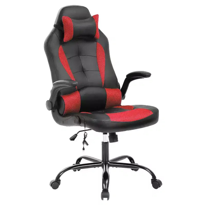 FDW Sedia da Gaming Sedia da Ufficio con Supporto Lombare in Pelle PU Sedie da Videogiochi per Adulti