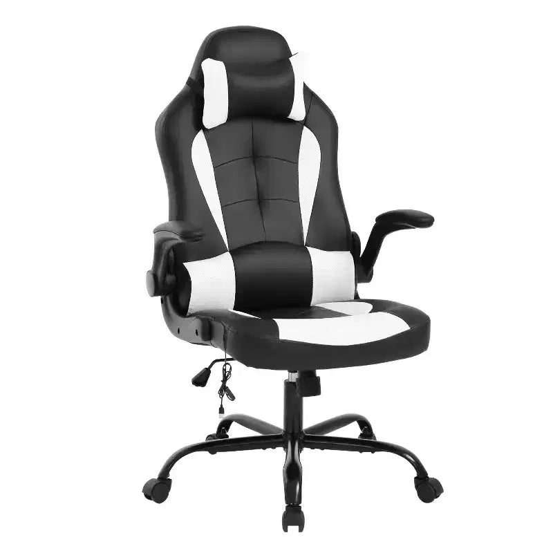FDW Sedia da Gaming Sedia da Ufficio con Supporto Lombare in Pelle PU Sedie da Videogiochi per Adulti