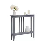 Kings Brand Furniture - Consolle stretta Balfour con ripiani per ingresso, corridoio, soggiorno o atrio.