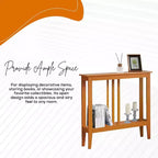 Kings Brand Furniture - Consolle stretta Balfour con ripiani per ingresso, corridoio, soggiorno o atrio.