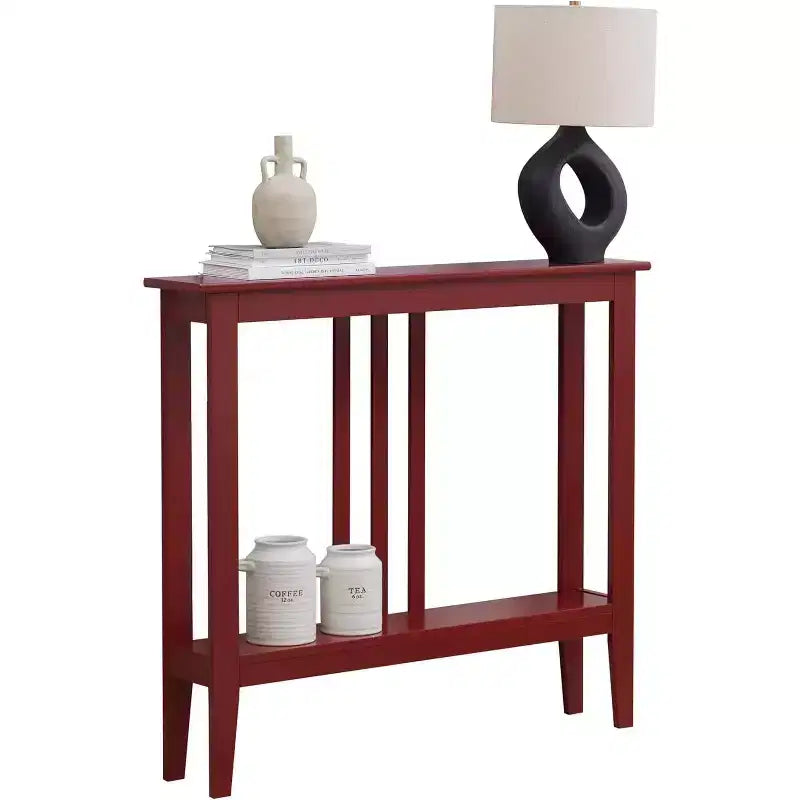 Kings Brand Furniture - Consolle stretta Balfour con ripiani per ingresso, corridoio, soggiorno o atrio.