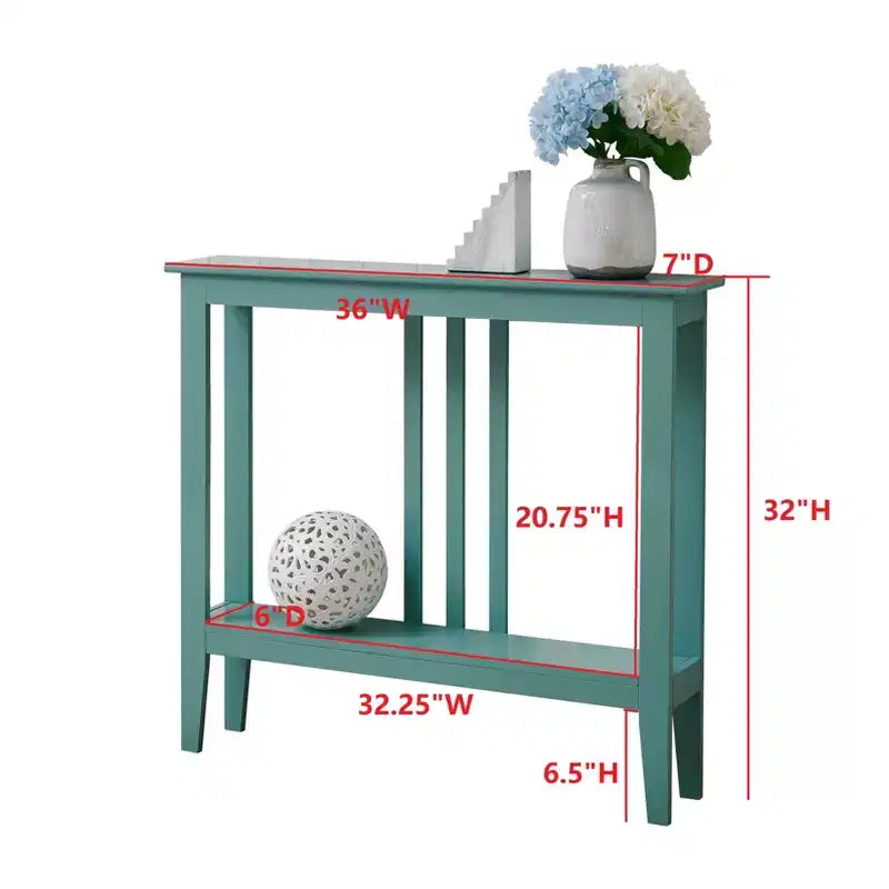 Kings Brand Furniture - Consolle stretta Balfour con ripiani per ingresso, corridoio, soggiorno o atrio.
