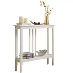 Kings Brand Furniture - Consolle stretta Balfour con ripiani per ingresso, corridoio, soggiorno o atrio.