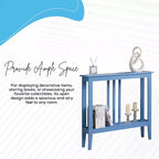 Kings Brand Furniture - Consolle stretta Balfour con ripiani per ingresso, corridoio, soggiorno o atrio.