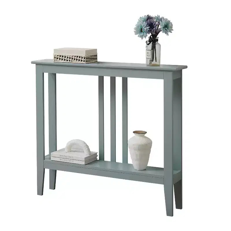 Kings Brand Furniture - Consolle stretta Balfour con ripiani per ingresso, corridoio, soggiorno o atrio.