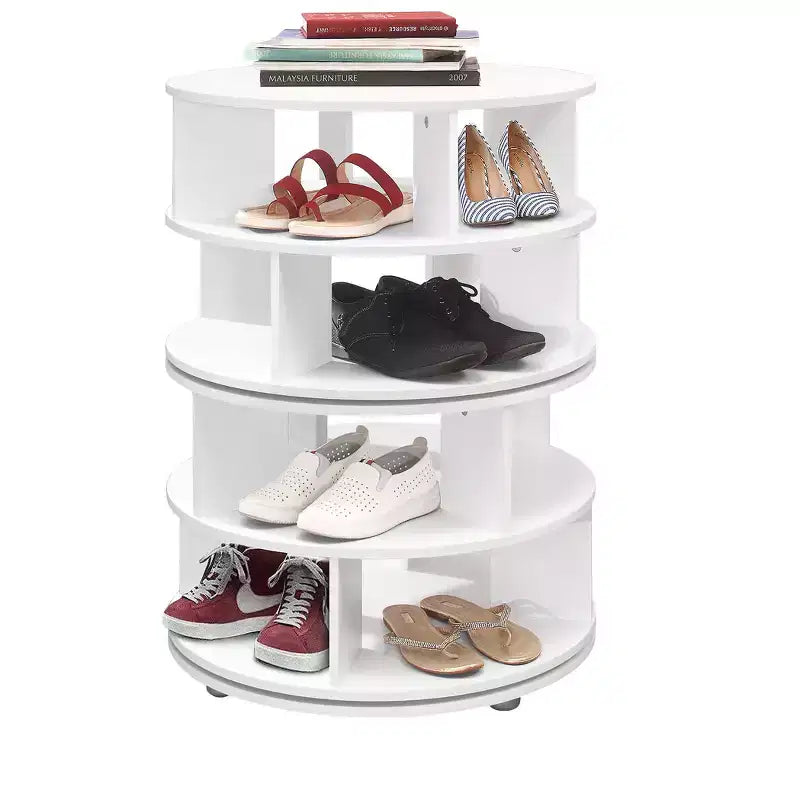 Scarpiera girevole a 4 livelli Colutea di Kings Brand Furniture, organizer per scarpe girevole a 360°