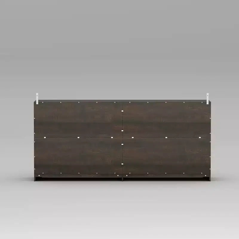 Mobile contenitore credenza Famapy Sophisticated Deep Brown: Elegante contenitore con finitura in legno venato intenso