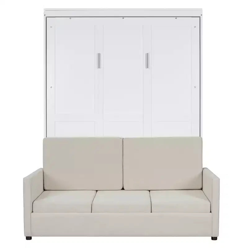 Letto a scomparsa Whisen Clever Full Size, pieghevole a divano con cuscino