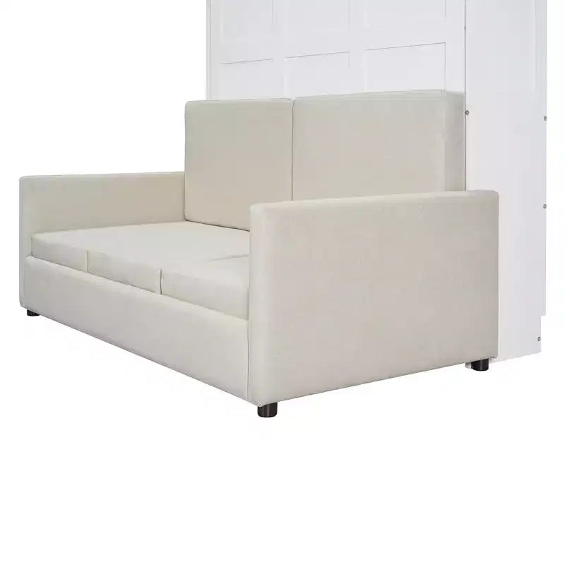 Letto a scomparsa Whisen Clever Full Size, pieghevole a divano con cuscino