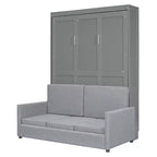 Letto a scomparsa Whisen Clever Full Size, pieghevole a divano con cuscino