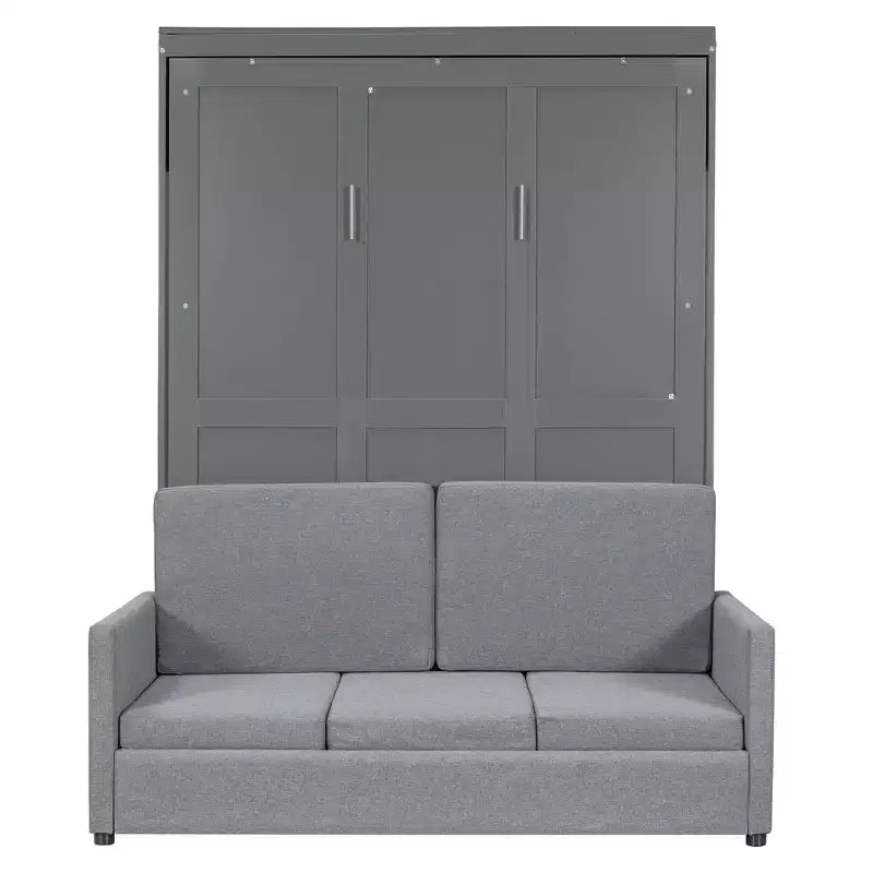 Letto a scomparsa Whisen Clever Full Size, pieghevole a divano con cuscino