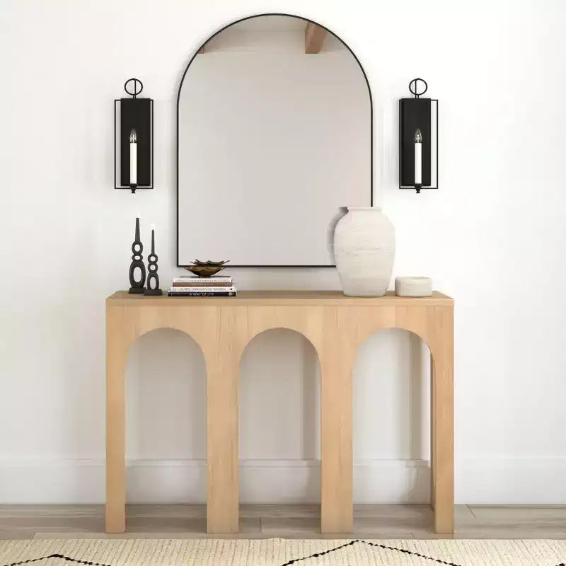 Plank+Beam 47 Aria Consolle, Tavolo d'ingresso in legno massello, Tavoli per ingresso, Consolle strette