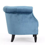 GDFStudio Justus Poltrona Club Rivestita con Bottoni in Stile Contemporaneo