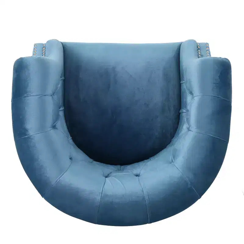 GDFStudio Justus Poltrona Club Rivestita con Bottoni in Stile Contemporaneo