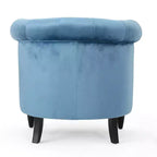 GDFStudio Justus Poltrona Club Rivestita con Bottoni in Stile Contemporaneo