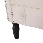 GDFStudio Justus Poltrona Club Rivestita con Bottoni in Stile Contemporaneo