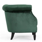 GDFStudio Justus Poltrona Club Rivestita con Bottoni in Stile Contemporaneo